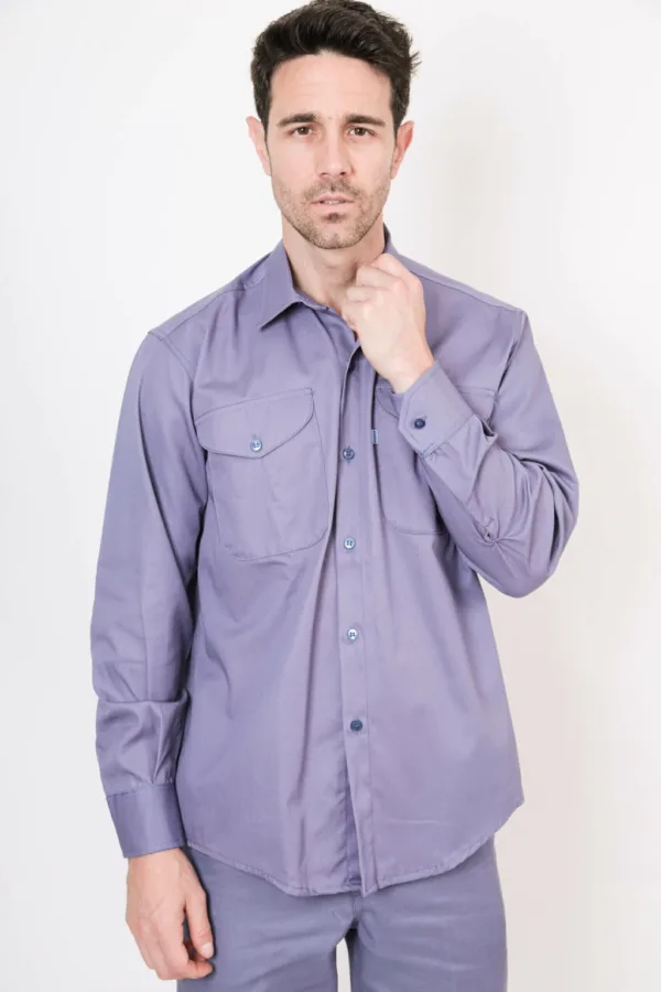 CAMISA OMBU AZULINO