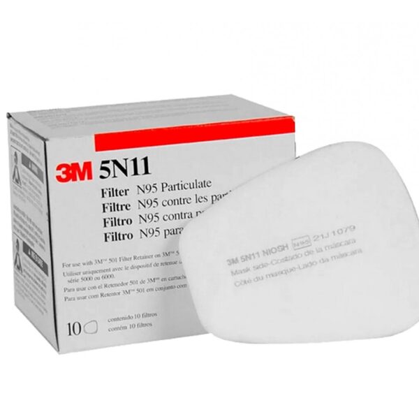 FILTRO PARA PARTICULAS 3M™ 5N11 , N95, PROTECCIÓN RESPIRATORIA (Cod.70070)