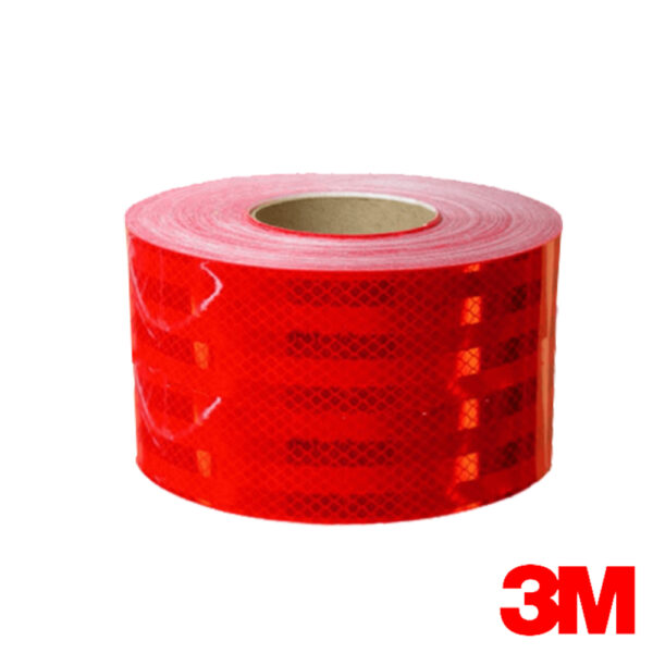 CINTA 3M REFLECTIVA PARA TRANSPORTE GRADO DIAMANTE ROJA (Cod.8473)
