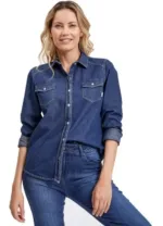 CAMISA JEAN TVNT DAMA