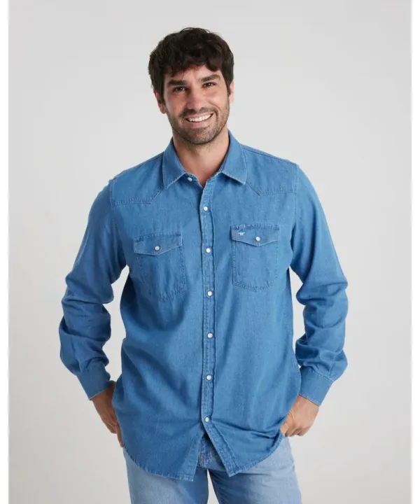 CAMISA DE JEAN TAVERNITI HOMBRE (Cod.T02086-301)