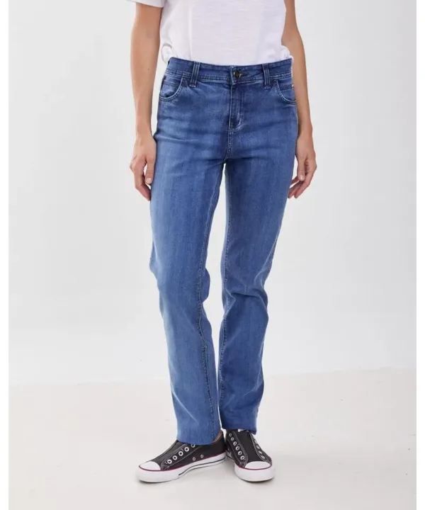 PANTALON JEANS TIRO MEDIO DAMA TAVERNITI (Cod.T11585)