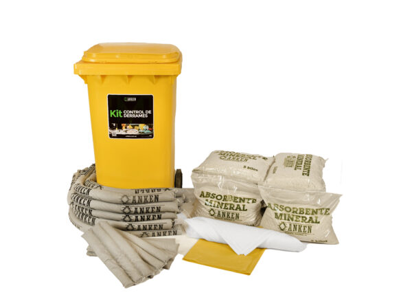 KIT PARA CONTROL DE DERRAMES DE 240lts (Cod.KIT240)