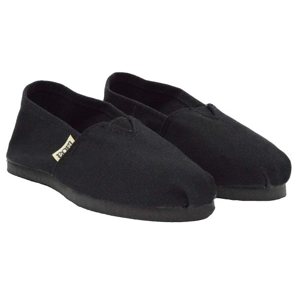 ALPARGATA TABA ELASTIZADA NEGRA (Cod.0054NE)
